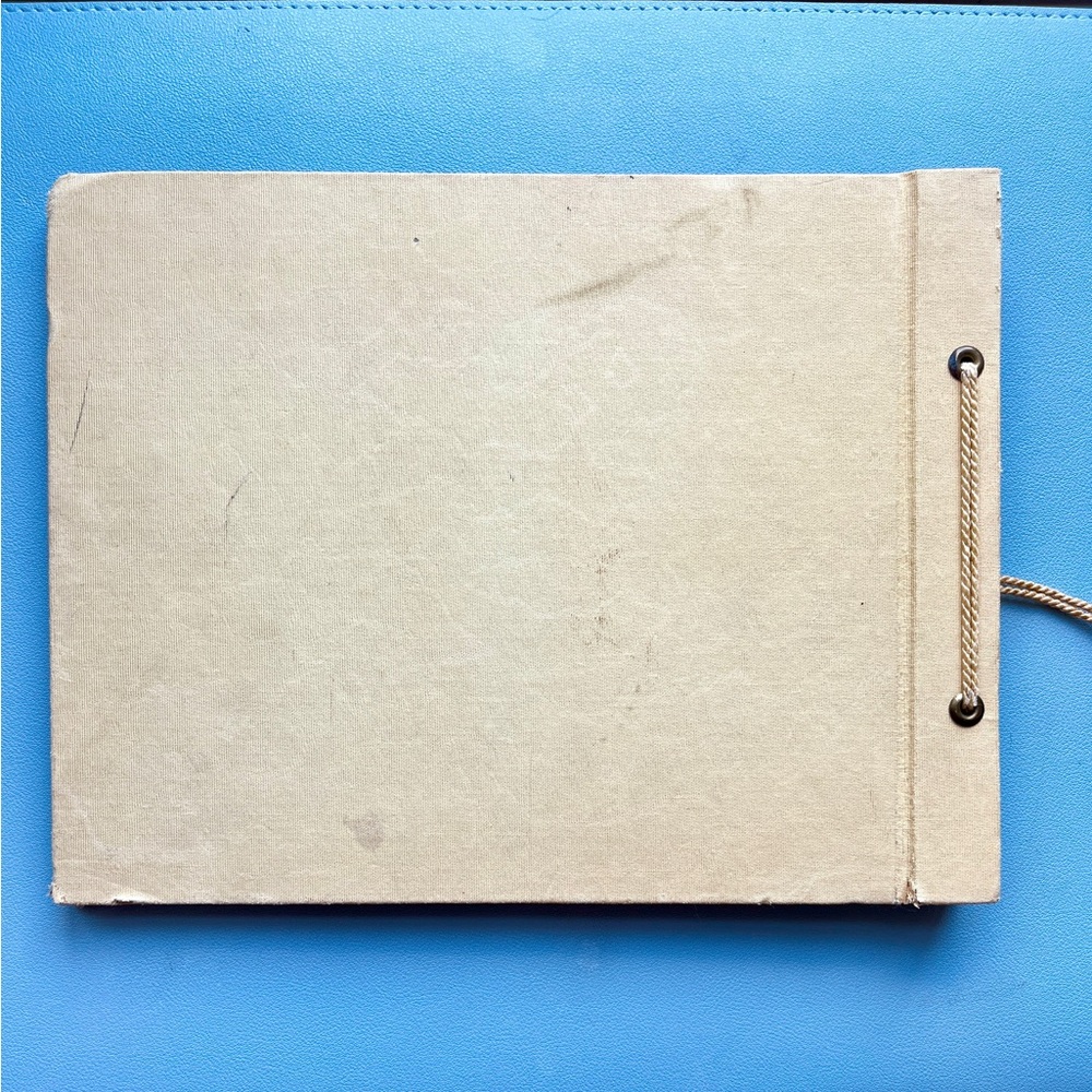 Vintage Photo Album Snapshots Baby Album Lamb Vintage Scrapbook Nursey Baby Gift - Picture 3 of 7